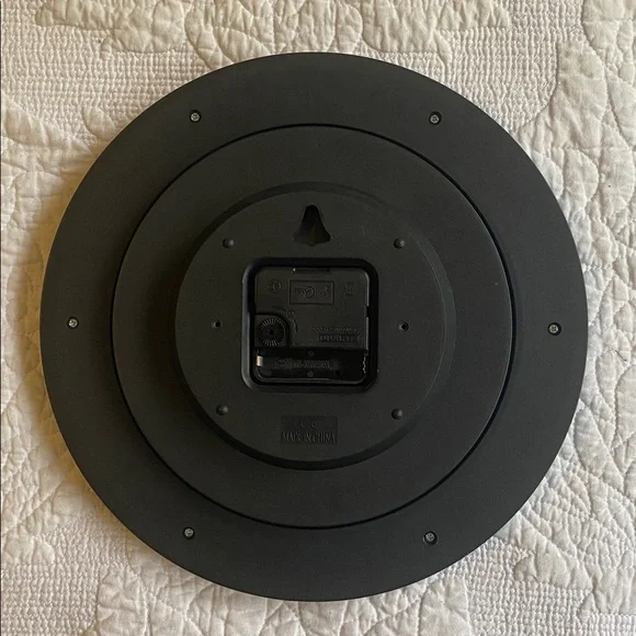 Rooster Wall Clock with Black/Gold Distressed Frame French Country Chic - Picture 4 of 4